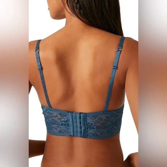 NWT FREE PEOPLE x Intimately FP Sorento Demi Longline Sz 34A Night Swim - Picture 7 of 11